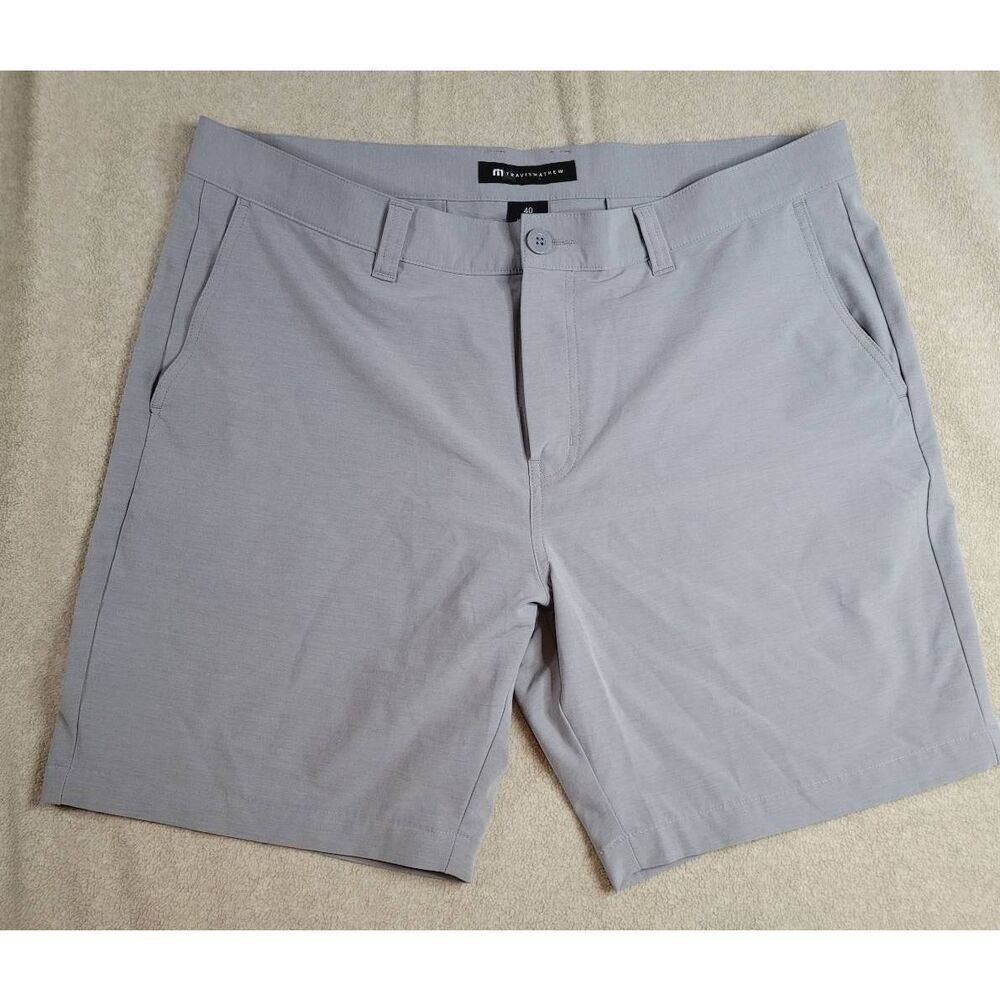 Travis Mathew Tech Chino Shorts Size 40 Gray